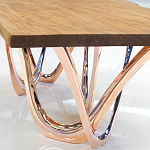 Обеденный стол прямоугольный с фигурными ножками G-table варинант исполнения - 3 | Loft Concept в Перми