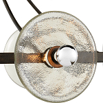 Люстра круглая с литыми стеклянными дисками Olympe Glass Chandelier варинант исполнения - 2 | Loft Concept в Перми