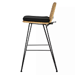 Стул барный с ротанговым плетением Half Bar Chair with Wicker без подлокотников варинант исполнения - 2 | Loft Concept в Перми