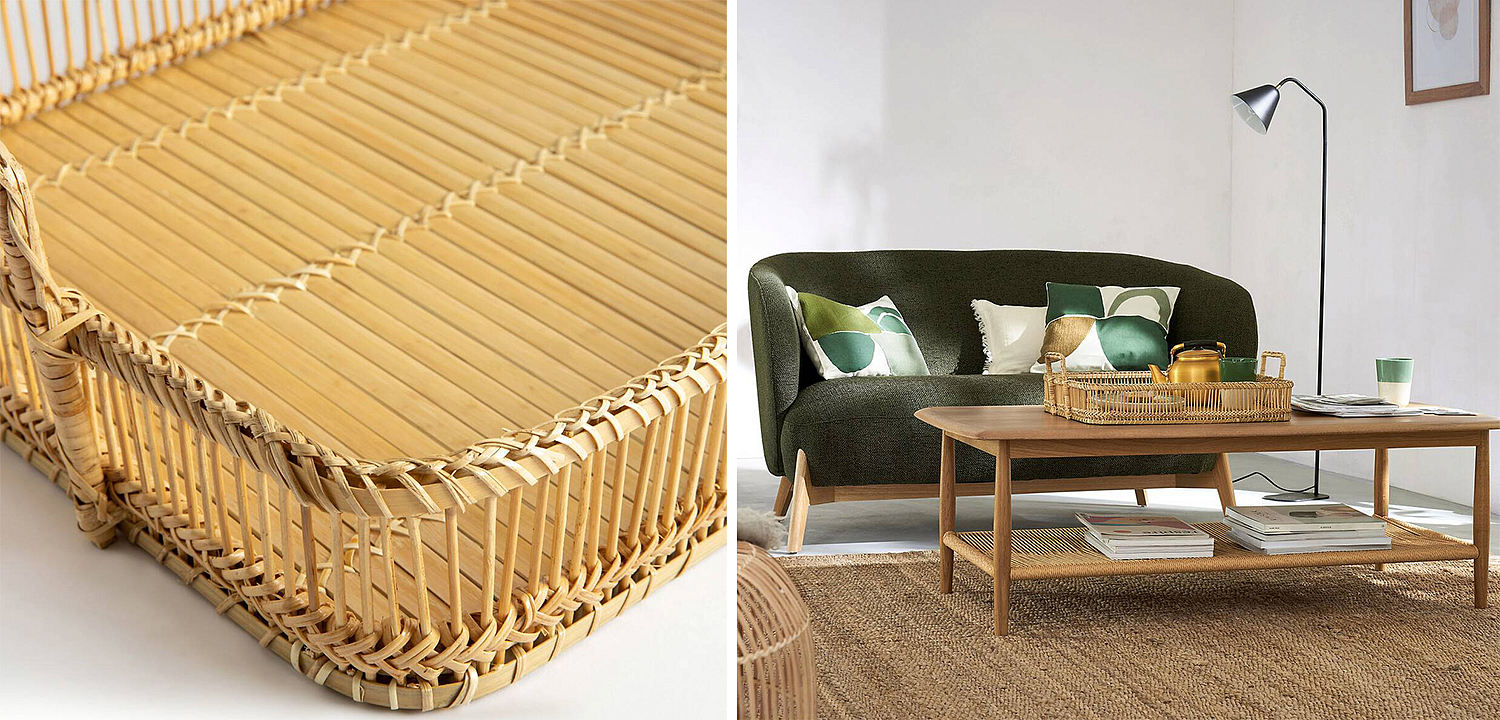 Поднос Wicker Bamboo Rattan Поднос Wicker Bamboo Rattan - Loft-Concept в Перми