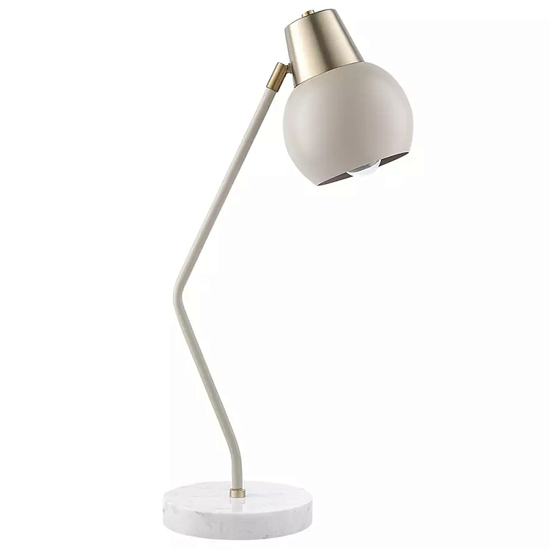 Настольная лампа с регулируемым плафоном Adjustable Lamp Бежевый Сливовый в Перми | Loft Concept 