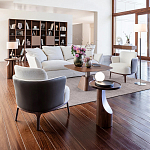 Приставной столик из массива дерева Walnut варинант исполнения - 9 | Loft Concept в Перми