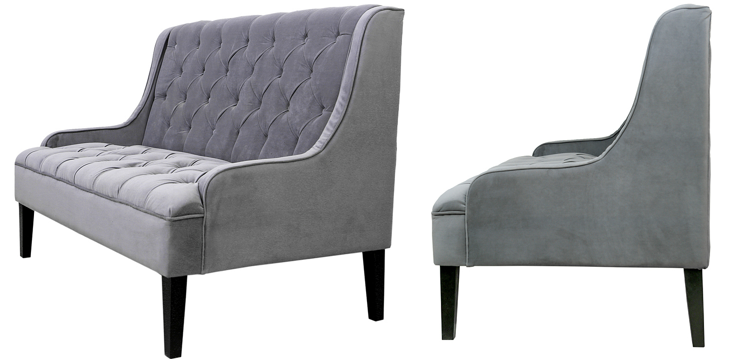 Диван Folket Sofa velour gray Диван Folket Sofa velour gray - Loft-Concept в Перми