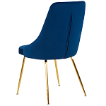 Стул в темно-синей велюровой обивке Ward Dark Blue Velour Chair варинант исполнения - 4 | Loft Concept в Перми