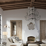 Бра с двумя тканевыми абажурами в форме цилиндра Prerequisites варинант исполнения - 4 | Loft Concept в Перми