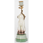 Подсвечник в виде кошки из фарфора с бронзовыми элементами Paradise Cat варинант исполнения - 3 | Loft Concept в Перми