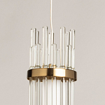 Подвесной светильник с цилиндрическим плафоном из прозрачных стеклянных трубок Nembus варинант исполнения - 9 | Loft Concept в Перми