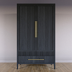 Шкаф платяной Primo с выдвижными ящиками шпон Светлый дуб варинант исполнения - 2 | Loft Concept в Перми