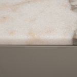 Тумба под телевизор серая с мраморной столешницей Uniqueness Marble варинант исполнения - 6 | Loft Concept в Перми