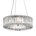 Люстра подвесная круглая с множеством вертикальных прямоугольных кристаллов Kichler варинант исполнения - 1 | Loft Concept в Перми