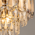 Люстра многоярусная с овальными прозрачными подвесками 36 см Harmonica варинант исполнения - 5 | Loft Concept в Перми