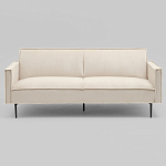 Диван современный вельветовый прямой Worcester Молочный варинант исполнения - 2 | Loft Concept в Перми