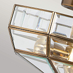 Потолочный светильник шестигранной формы с прозрачными стеклянным плафоном Elstead Lighting варинант исполнения - 4 | Loft Concept в Перми