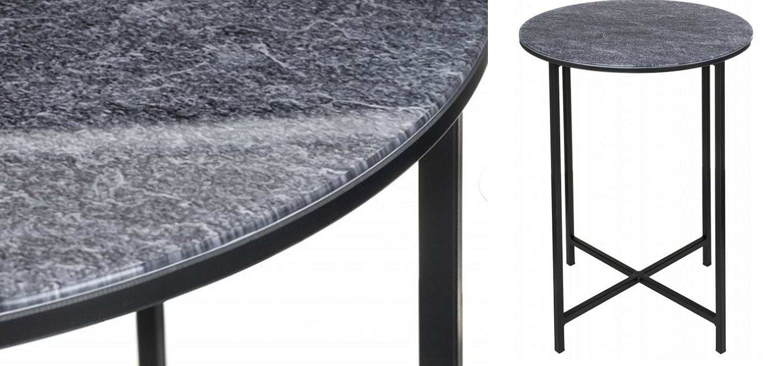 Приставной стол Zermatt Side Table round gray Приставной стол Zermatt Side Table round gray - Loft-Concept в Перми