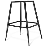 Барный стул со спинкой и подлокотниками на 4-х металлических ножках Douglas Rhombus Синий Велюр варинант исполнения - 5 | Loft Concept в Перми