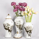 Декоративная ваза с крышкой Flowers in Pots варинант исполнения - 4 | Loft Concept в Перми