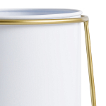 Кашпо из металла и латуни Elegance Elevated Planters белое варинант исполнения - 3 | Loft Concept в Перми