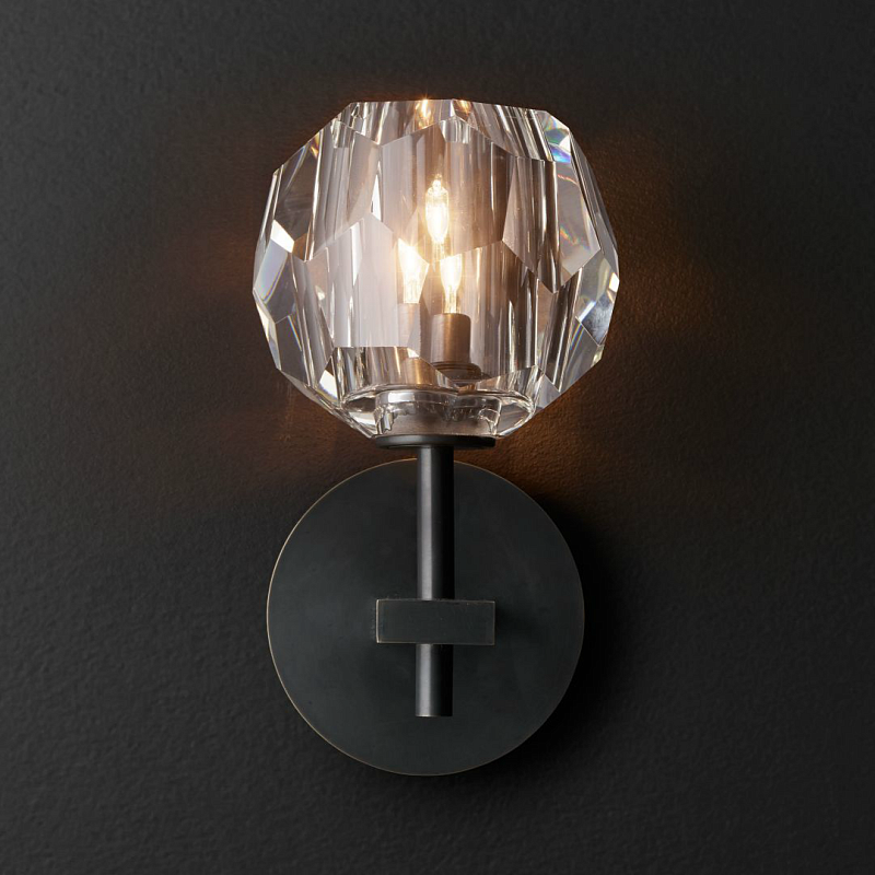 Бра RH Boule de Cristal Single Sconce Black Черный Бра RH Boule de Cristal Single Sconce Black Черный в Перми | Loft Concept