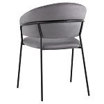 Стул в велюре серого цвета Horizon варинант исполнения - 5 | Loft Concept в Перми