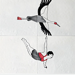 Плитка с узором Аист варинант исполнения - 2 | Loft Concept в Перми