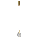 Подвесной светильник со стеклянным плафоном в форме капли NAOMI drop transparent glass варинант исполнения - 2 | Loft Concept в Перми