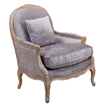 Кресло Ava Classical Armchair brown and grey velour варинант исполнения - 1 | Loft Concept в Перми