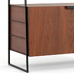 Стеллаж из орехового дерева Olson Rack варинант исполнения - 4 | Loft Concept в Перми