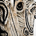 Арт-Объект из нитей Черно-Белый портрет Joana Schneider  варинант исполнения - 1 | Loft Concept в Перми