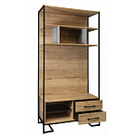 Стеллаж под TV в стиле лофт с открытыми полками и 2-мя ящиками Urban Style Space варинант исполнения - 2 | Loft Concept в Перми