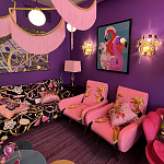 Картина Фламинго вышивка бисер Flamingo Beaded Wall Art варинант исполнения - 1 | Loft Concept в Перми