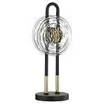 Настольная лампа с черным основанием и золотистым декором Bruno варинант исполнения - 1 | Loft Concept в Перми