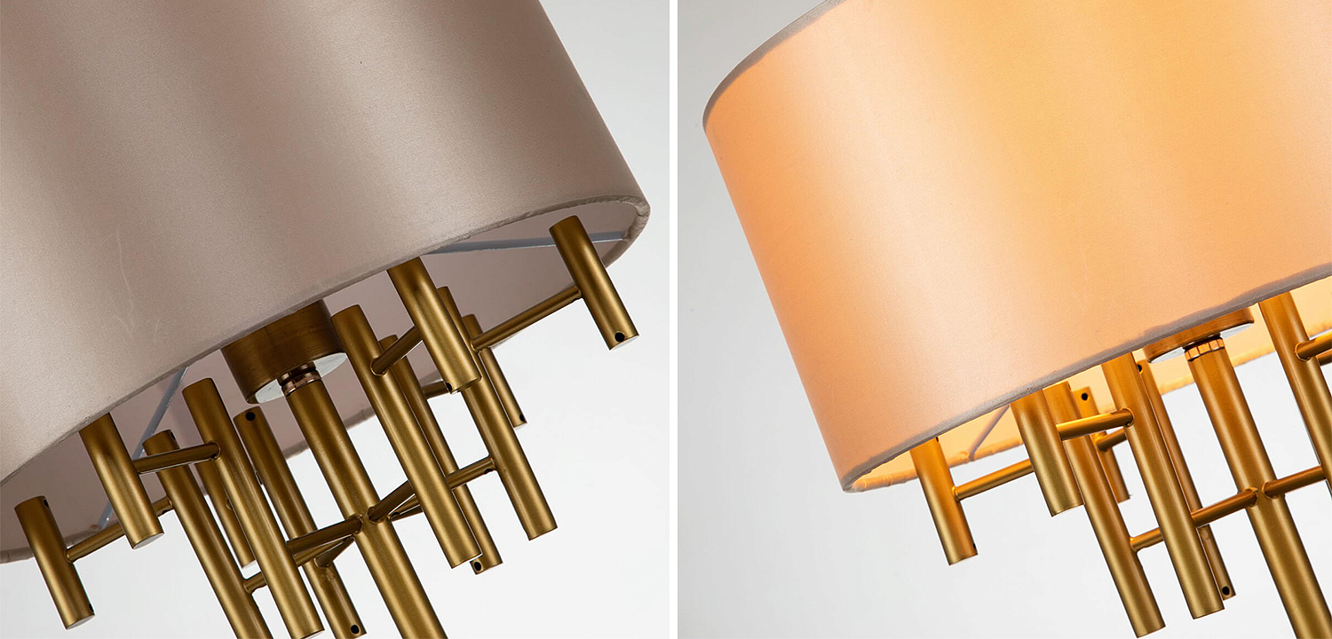 Настольная лампа Латунь Oswell Lampshade Table Lamp Настольная лампа Латунь Oswell Lampshade Table Lamp - Loft-Concept в Перми