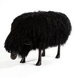 Банкетка Овечка черная Sheep Bench Black head down варинант исполнения - 2 | Loft Concept в Перми