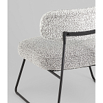 Кресло лаунж Kate букле серый варинант исполнения - 3 | Loft Concept в Перми