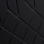 Комод черный округлой формы с рельефным фасадом Black Cut варинант исполнения - 5 | Loft Concept в Перми