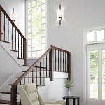 Бра с цилиндрическим тканевым абажуром белого цвета Feiss варинант исполнения - 2 | Loft Concept в Перми