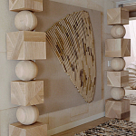 Декор настенный в Эко стиле рафия Malibu wall panel варинант исполнения - 1 | Loft Concept в Перми