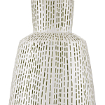 Настольная лампа с корпусом в форме вазы и белым абажуром Lots of Strokes варинант исполнения - 1 | Loft Concept в Перми