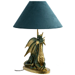 Настольная лампа с абажуром Дракон Green Dragon Синий абажур варинант исполнения - 1 | Loft Concept в Перми