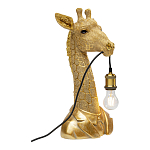 Настольная лампа в детскую Жираф в золотом костюме варинант исполнения - 1 | Loft Concept в Перми