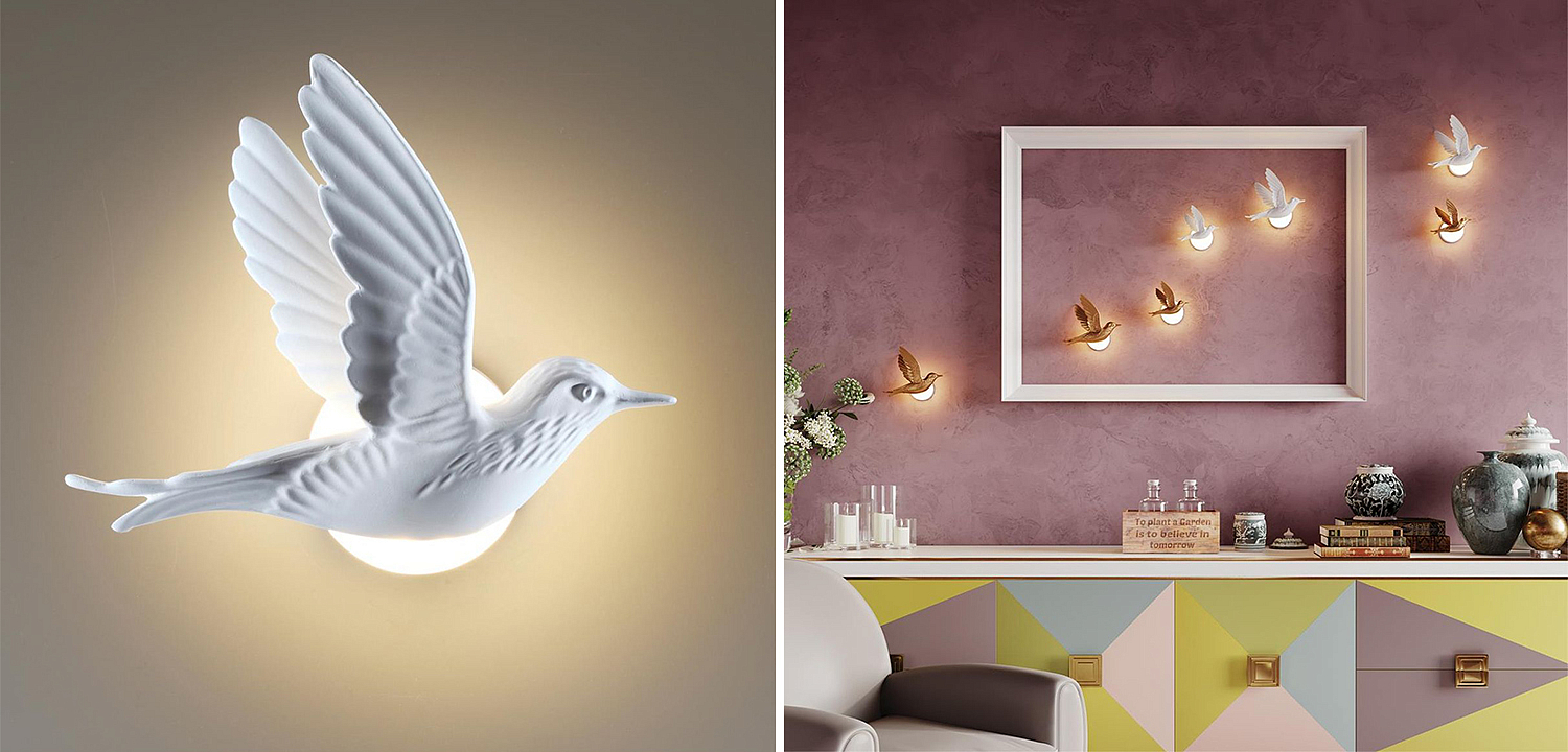 Бра White Bird Wall Lamp Бра White Bird Wall Lamp - Loft-Concept в Перми