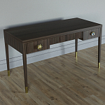 Письменный стол Elsa Dreams Walnut Шпон дерево с двумя ящиками варинант исполнения - 2 | Loft Concept в Перми