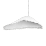 Подвесной светильник с асимметричным волнообразным абажуром и фактурной бахромой по краю Tactile Line варинант исполнения - 10 | Loft Concept в Перми