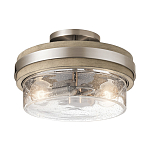 Потолочный светильник с прозрачным стеклянным плафоном с эффектом пузырьков Kichler варинант исполнения - 1 | Loft Concept в Перми