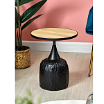 Приставной столик с факутрным черным основанием Ethiopia варинант исполнения - 6 | Loft Concept в Перми