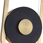 Бра с овальной рамойцвета латунь и черным кругом в центре Midnight Orbit варинант исполнения - 2 | Loft Concept в Перми