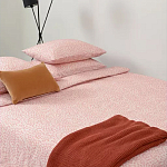 Постельное белье розового цвета с рисунком 150х200 см Blossom Essence варинант исполнения - 5 | Loft Concept в Перми