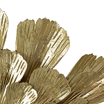 Зеркало круглое настенное в металлической раме Sunny Golden Petals варинант исполнения - 5 | Loft Concept в Перми