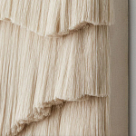 Светло-Бежевое Панно из нитей White Landscape Wall Hanging варинант исполнения - 3 | Loft Concept в Перми