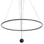 Светодиодная люстра Black LED Circle and Ball Lamp варинант исполнения - 1 | Loft Concept в Перми